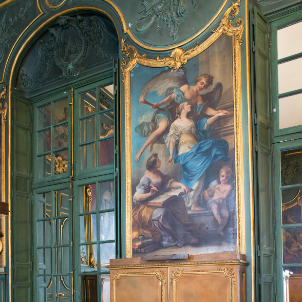 Les muses et leurs protecteurs de Carle Van Loo